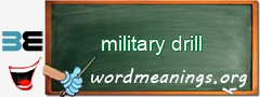 WordMeaning blackboard for military drill